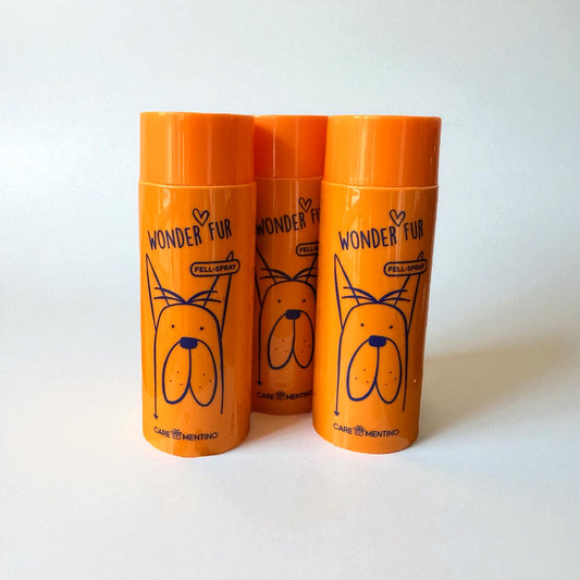Carementino Wonder Fur Nachfüll-Set – 3x Fellspray Konzentrat für Hunde ohne Silikone