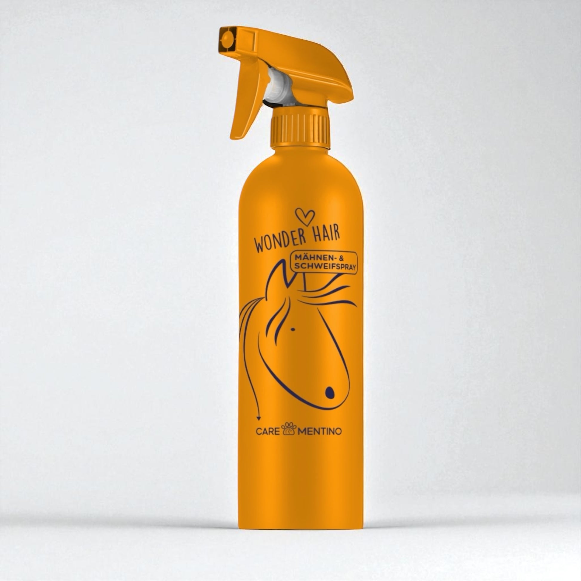 Carementino Wonder Hair Sprühflasche – silikonfreies Mähnen- und Schweifspray für Pferde